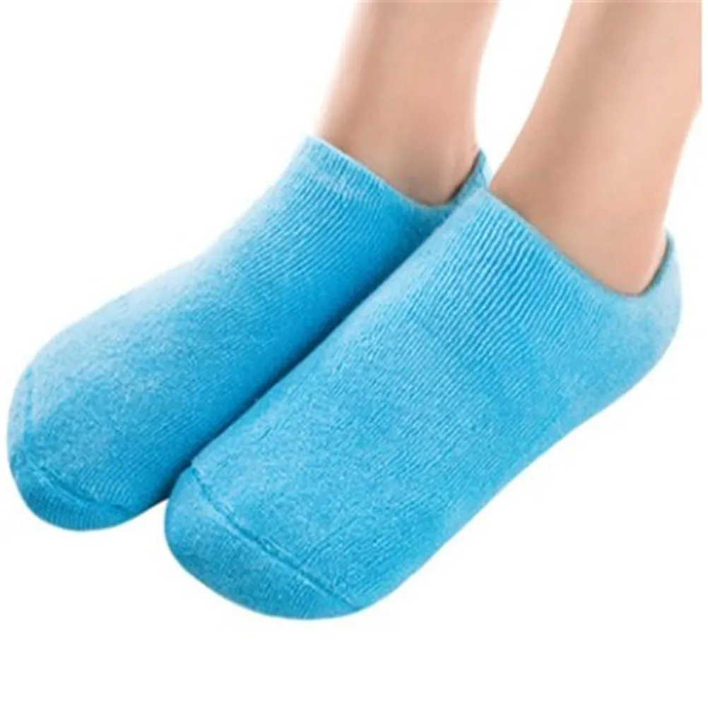 2Pairs Gel Socks for Feet and Hands Moisturizing Soften Dry Rough Skin Repair Cracked Heels Vitamin E Jojoba