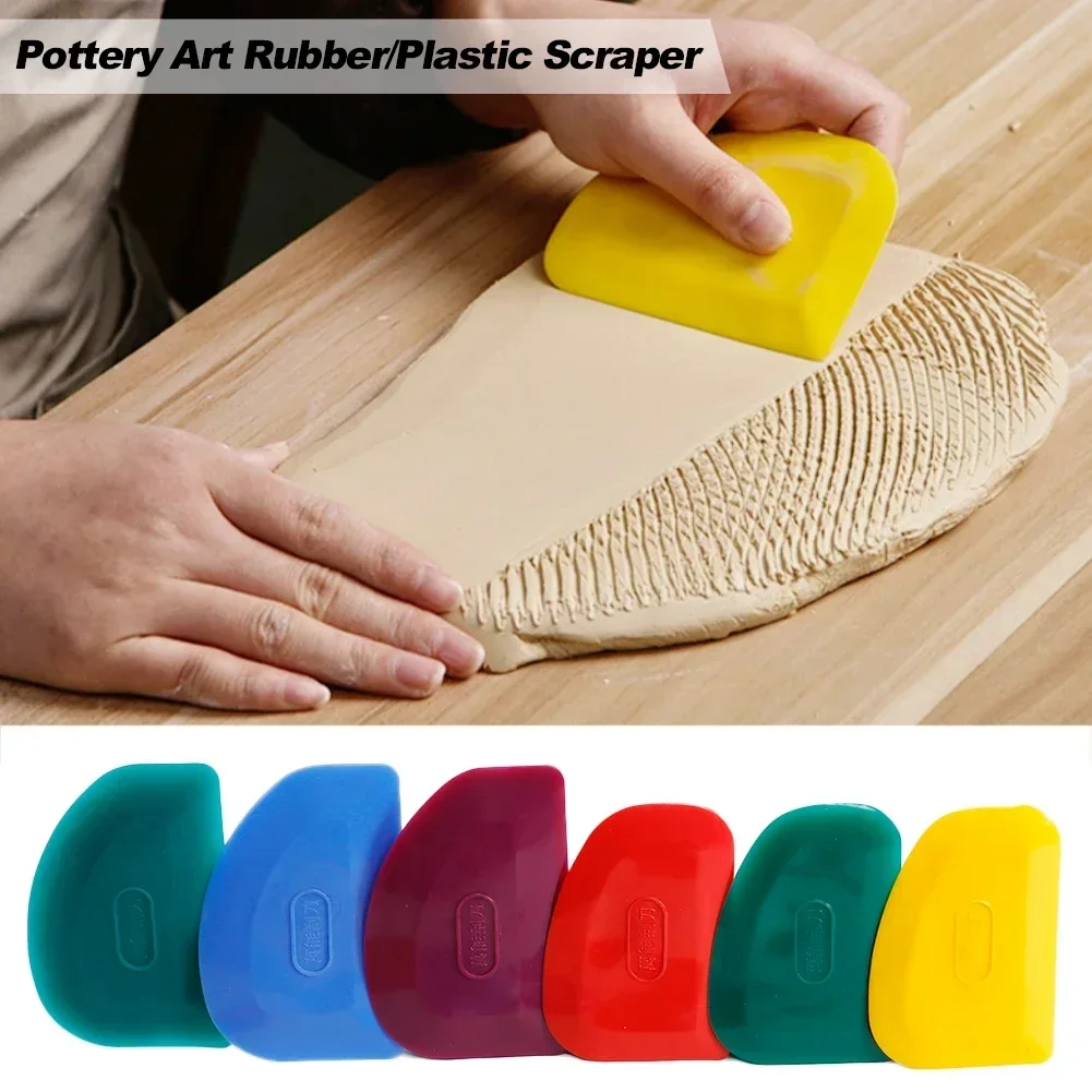 Pottery Rubber Scraper Cutter DIY Sculpture Ceramic Ploymer Clay Trimming Sculpture Shaping Tools Filming Scraper