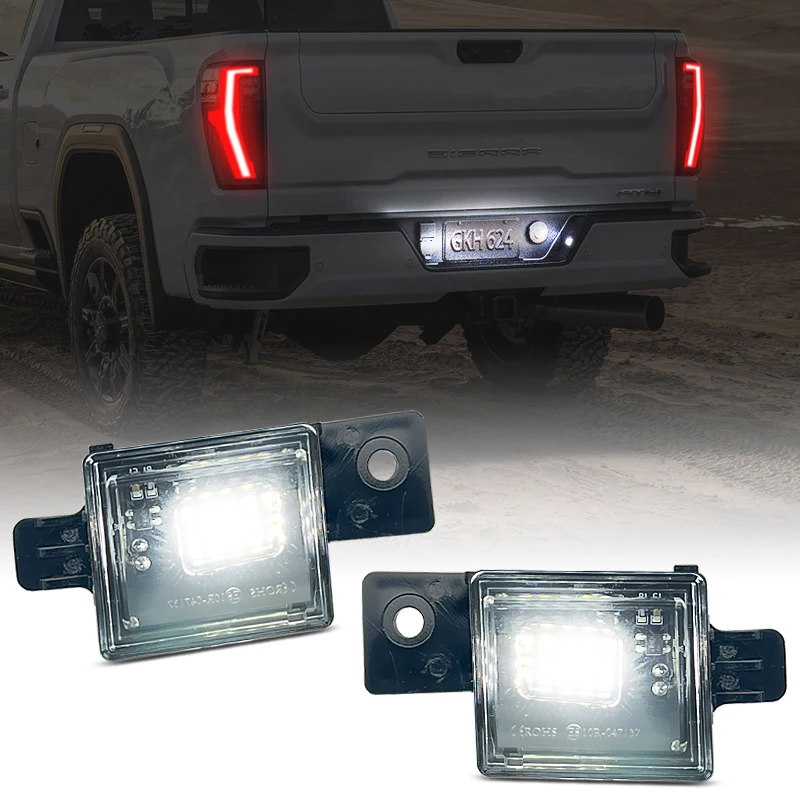 

Белый светодиодный светильник номерного знака для Chevy Silverado GMC Sierra 1500 2500HD 3500HD