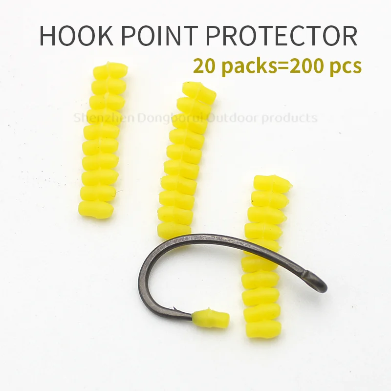 20 セット鯉釣りアクセサリーフックポイントプロテクター釣りリグフィッシュフックストッパーテミナルタックルアクセサリー