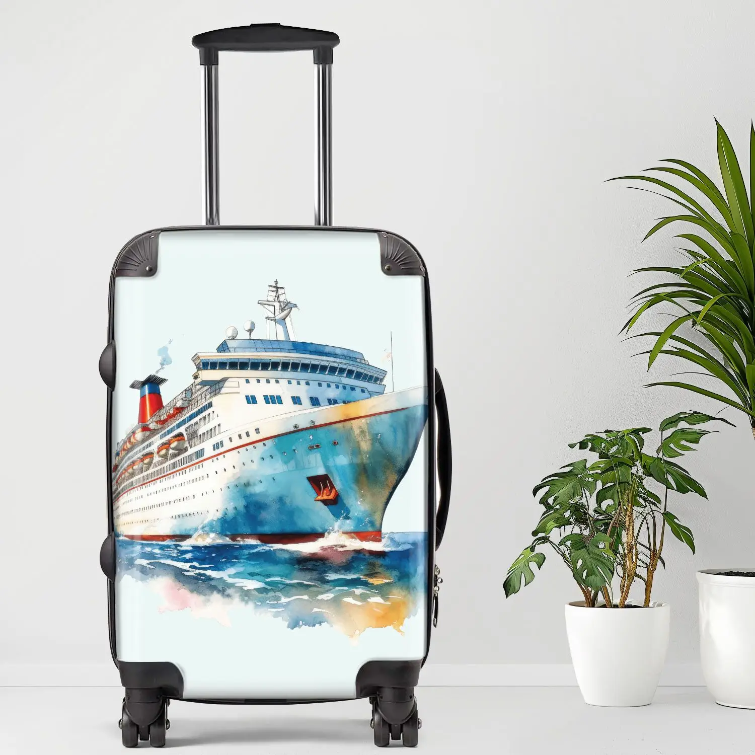 

Cruise Ship Luggage, 20/24/28 Inch Luggage, Carry-On, Custom Luggage, Luggage Set, Suitcase, Travel, Vacation, Cabin Suitcase, C