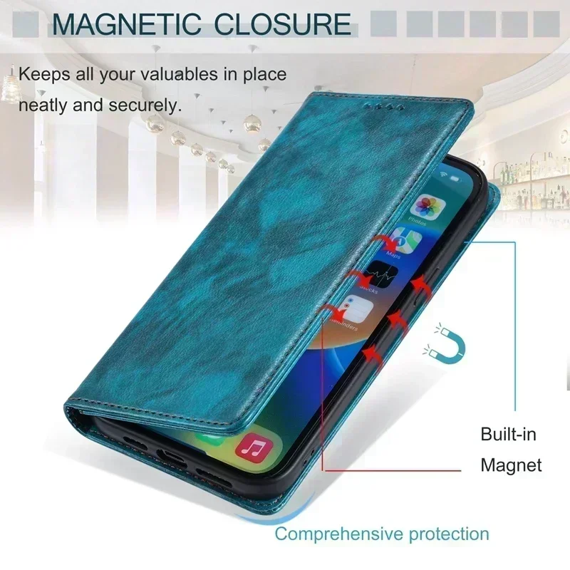 A55 casing Flip dompet lembut, sarung HP magnetik SM-A556V 6.6 inci 5G untuk Samsung Galaxy A55 A35 A15 A05S A05