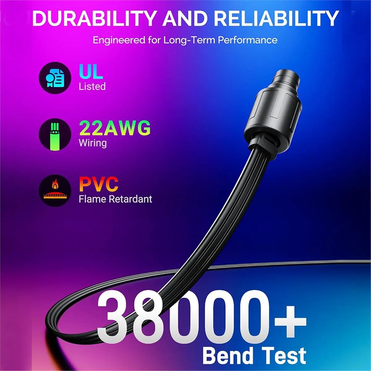（2026 SUMMER）Y-Splitter for E22 & S4 T8L02 & T8L04 Permanent Outdoor Lights , Y-Shaped Extension Cable , for Holiday Decorations