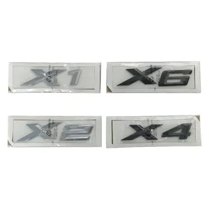 Auto -Kofferwagen -Autoaufkleber, ABS, 3D -Chrom, Schwarz, Emblem -Logo, Schriftzug, Autozubehör, BMW X1, X2, X3, X4, X5, X6, X7 8 Hauptverkäufe BMW X6 Emblem - №6
