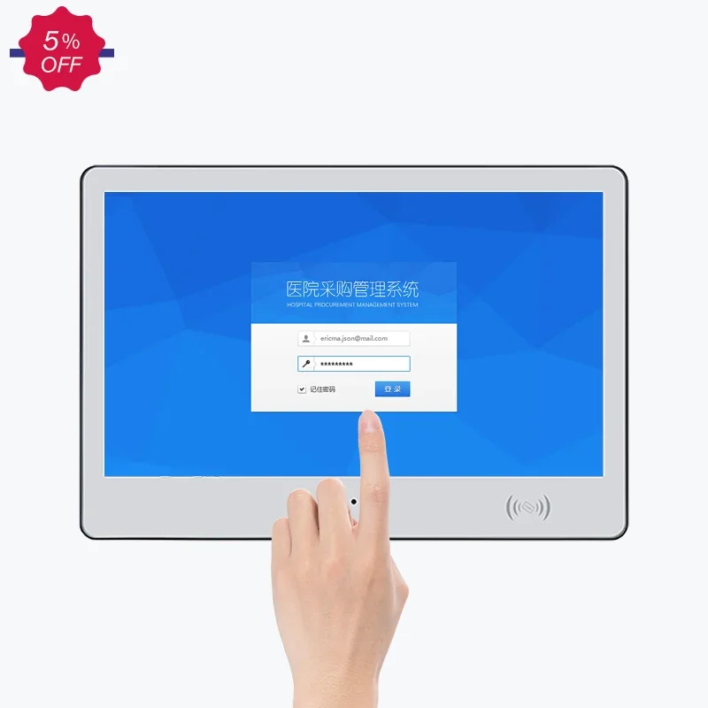 10 11 13 15 17 18 Inch  RFID NFC Card Reader 500W  Pixels Camera Multi-size Touchscreen Terminal Android PC