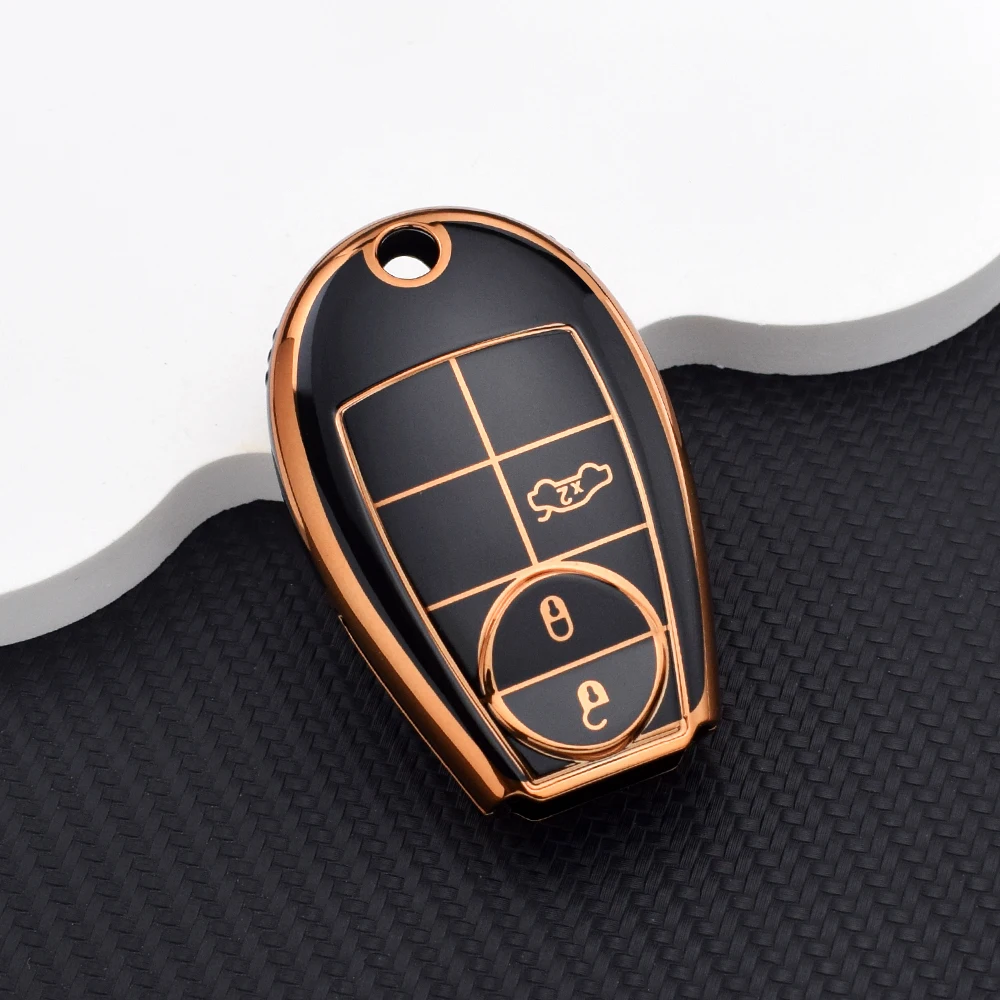 3 Buttons TPU Remote Car Key Fob for Chrysler Town & Country Jeep Grand Cherokee Dodge Caravan Journey Protector Case