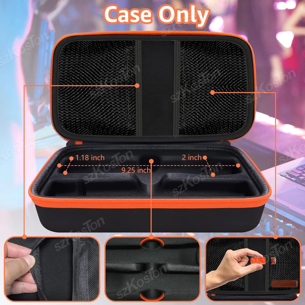 Custodia portatile per microfono wireless Custodia da trasporto compatibile con il sistema wireless JBL a due microfoni per microfono Karaoke