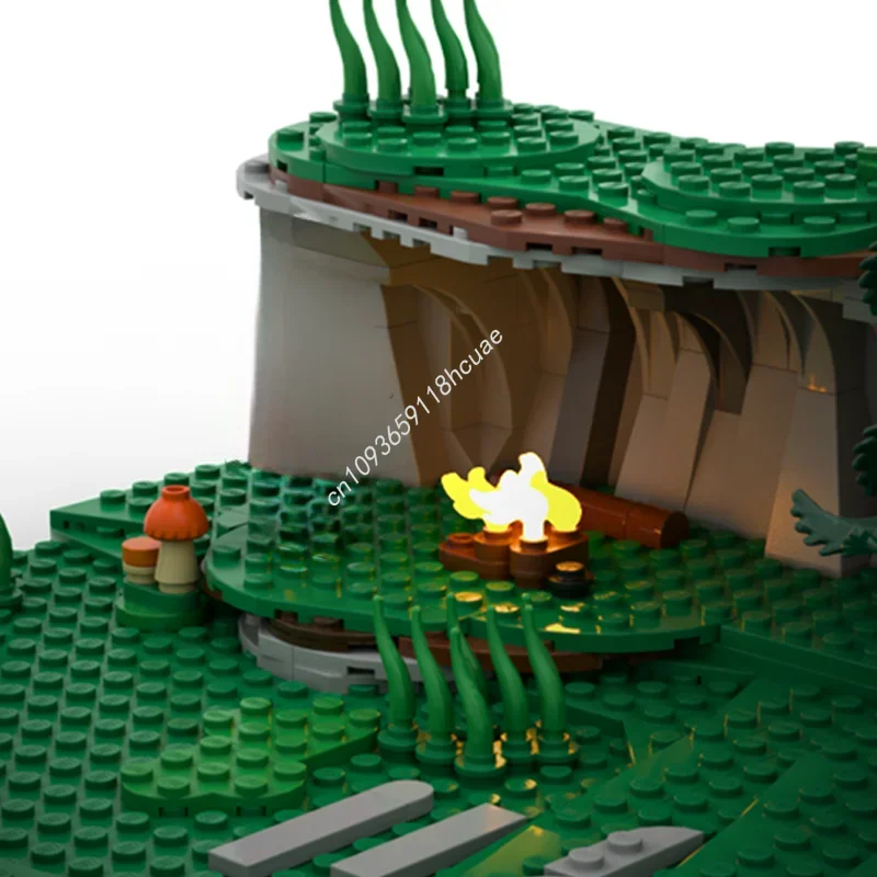 2450 قطعة MOC BOTW مسار الرجل العجوز S مخيم توسيع نموذج اللبنات البناء هدايا عيد الميلاد لتقوم بها بنفسك لعبة فكرة الإبداعية للأطفال