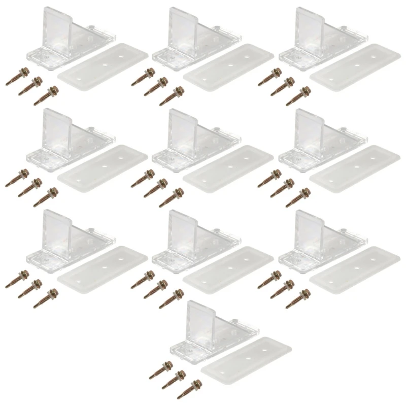 10 Pack/Set Metal Roof Snow Guard With Perfects Seal Gasket & Mounting Screws For Gutter Metal Roof Stability