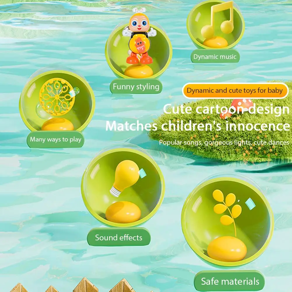 Interactive Musical Bee Toys, Dancing Toy,Musical Bee with Lights,Dancing Bees Toy, Delight Sensory Fun Birthday Gift Desk Decor