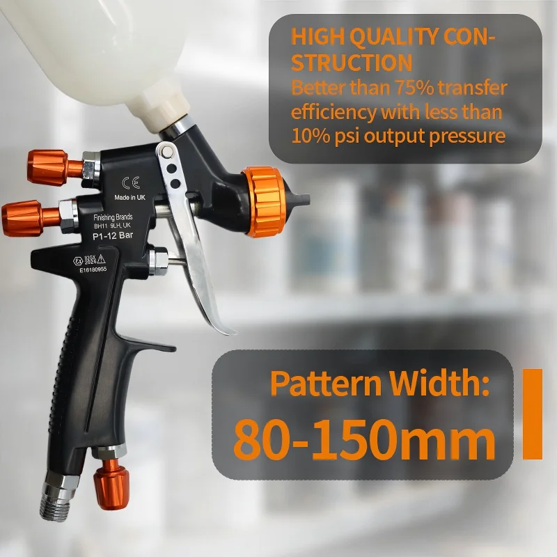 SRl HVLP Spray Gun 0.8/1.0/1.2mm Nozzle Size Can Choose 250CC Tank Air Spray Gun Mini Sprayer For Car Repair Paint Gun view 5