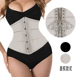 Women's Outer Wear Palace Waist Clip Fishbone Gothic Corset Female Shaping Tummy Waist Shaper 5 Buttons With Ajustable Straps