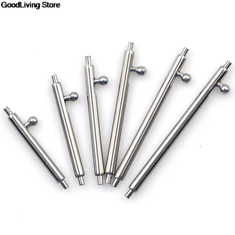 10pcs Quick Release Watch Band Single Switch Spring Bars 16mm 18mm 20mm 22mm 24mm Strap Link Pin Stainless Steel