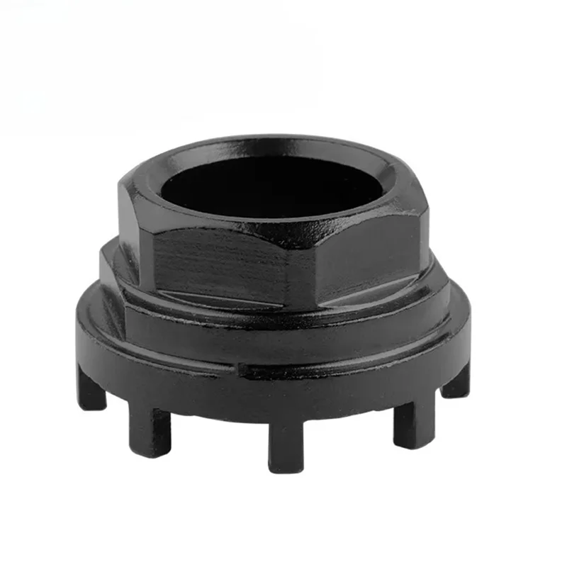 

A79E-Bicycle Drive-Side Bottom Bracket Cups Removal Sleeve Chainring Lockring Installation Tool Eight Teeth E-Bike Compatibility
