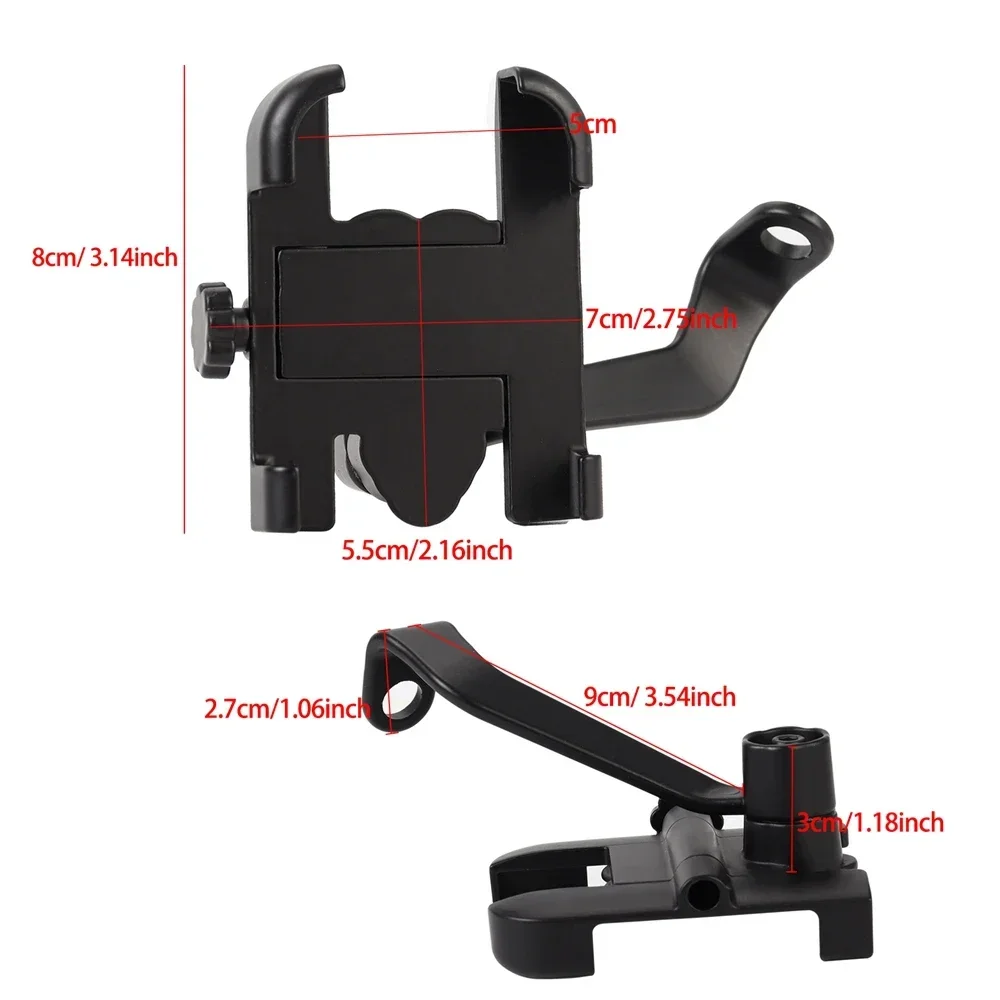 Motorrad Fahrrad Telefon Halter GPS Halterung Handy Ständer Moto Rückspiegel Lenker Halterung