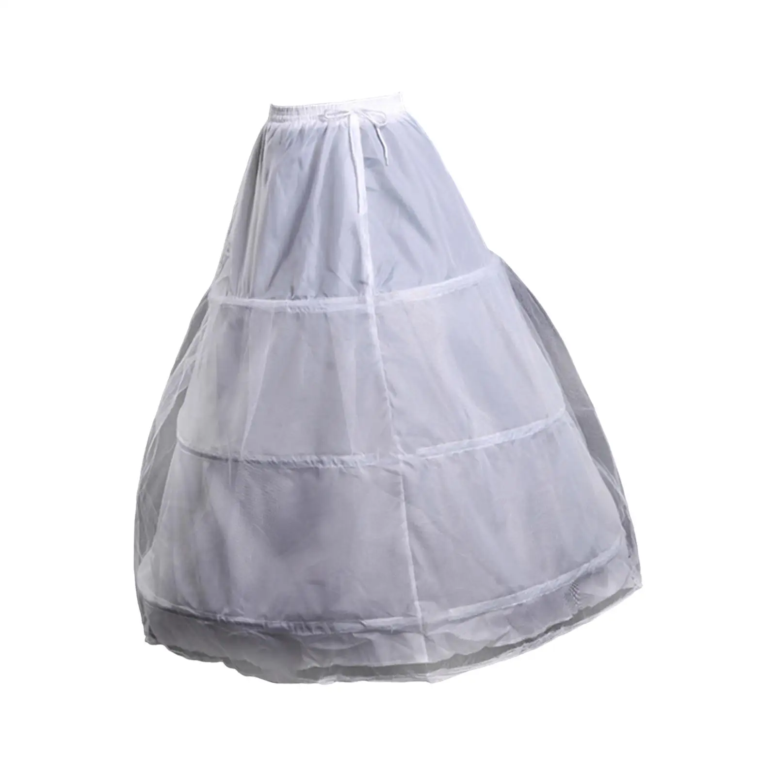 

Women's Layered Tulle Petticoat Hoopless Petticoats Costume Accessories Chiffon Crinoline Underskirt Slip for Wedding Dress