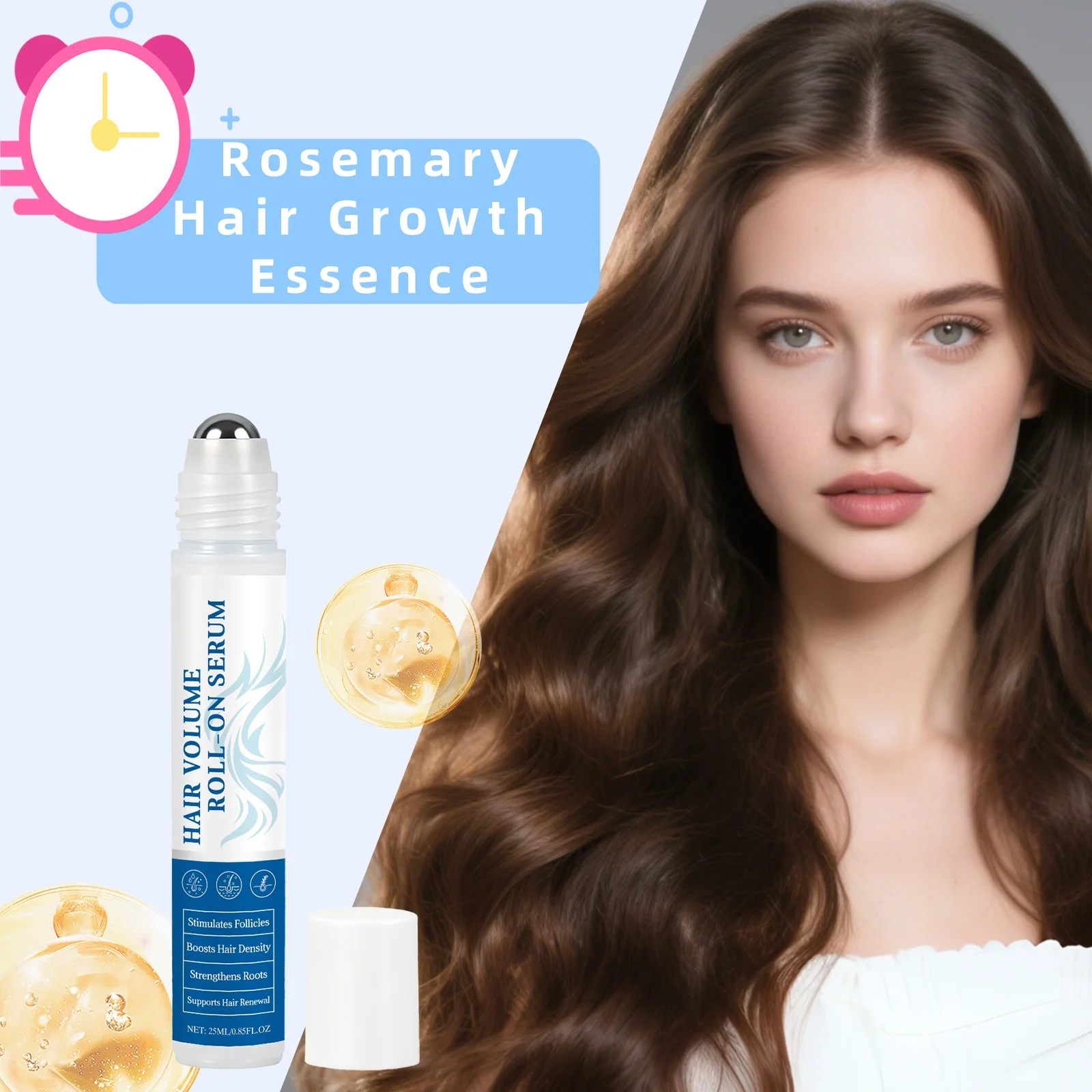 Rosemary Hair Growth Baller Essence Oil Control Nourishing Roots Repair Scalp Damage  Keep Shiny Restore Soft Hair Care Serums