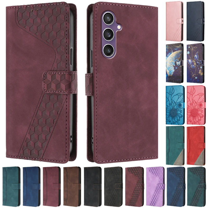 Flip Cover For Samsung Galaxy S23 FE Case on For Samsung S23 Ultra Plus S23FE 5G Magnetic Stand Wallet Phone Protective Shell