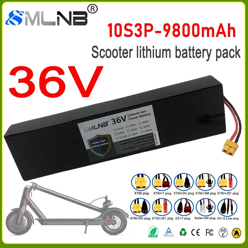 

10S3P High-power 36V Kugoo S2/S3/S4 9800mAh 18650 Li-ion battery electric scooter with BMS board battery pack