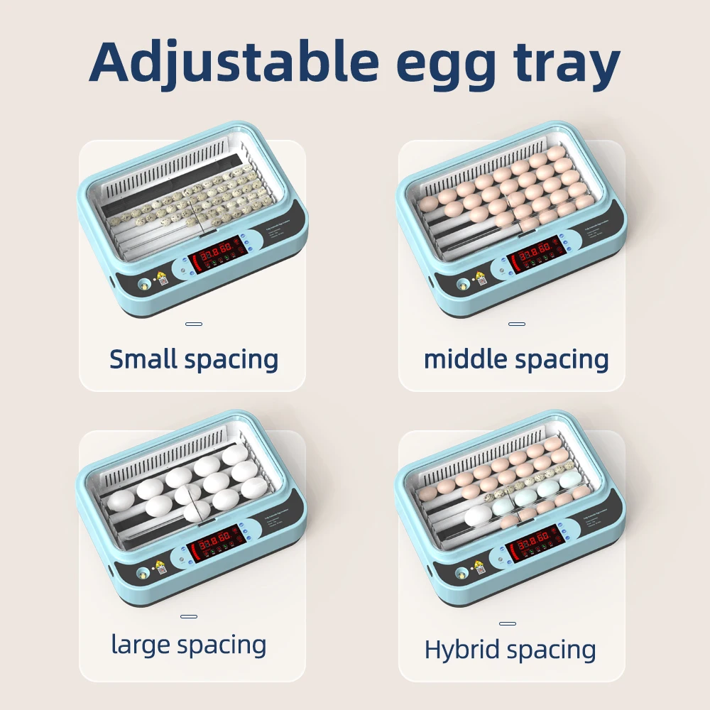 110/220V 24Eggs Incubator Automatic Brooder Farm Chick Hatchery Machine Digital Egg Incubator Hatcher for Goose Chicken Quail