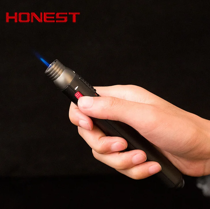 Personality Welding Soldering Pen Outdoor Lighter 1300 C Torch Jet Flame Pencil Butane Gas Refillable Fuel Inflatble Lighter