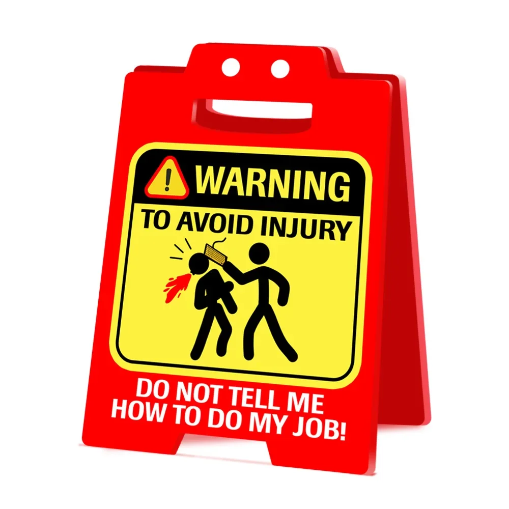 Funny Office Signs Administrative Professional Day Coworker Gag Gifts Office Decor Relax Desk Accessories Cubicle Decor Red Sign