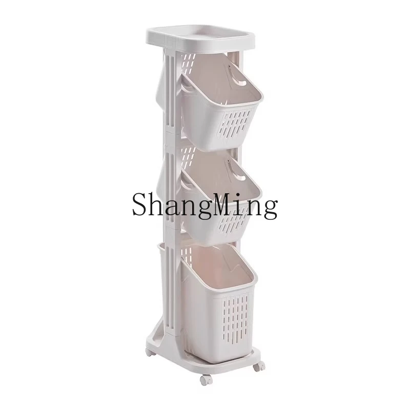 

ZYY classification seam dirty basket household multi-layer clothes basket storage basket bathroom narrow rack