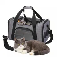 Portable Pet Carrier Bag Puppy Outgoing Travel Carrier Backpack Large Capacity Breathable Foldable Pet Bag for Dog Cat