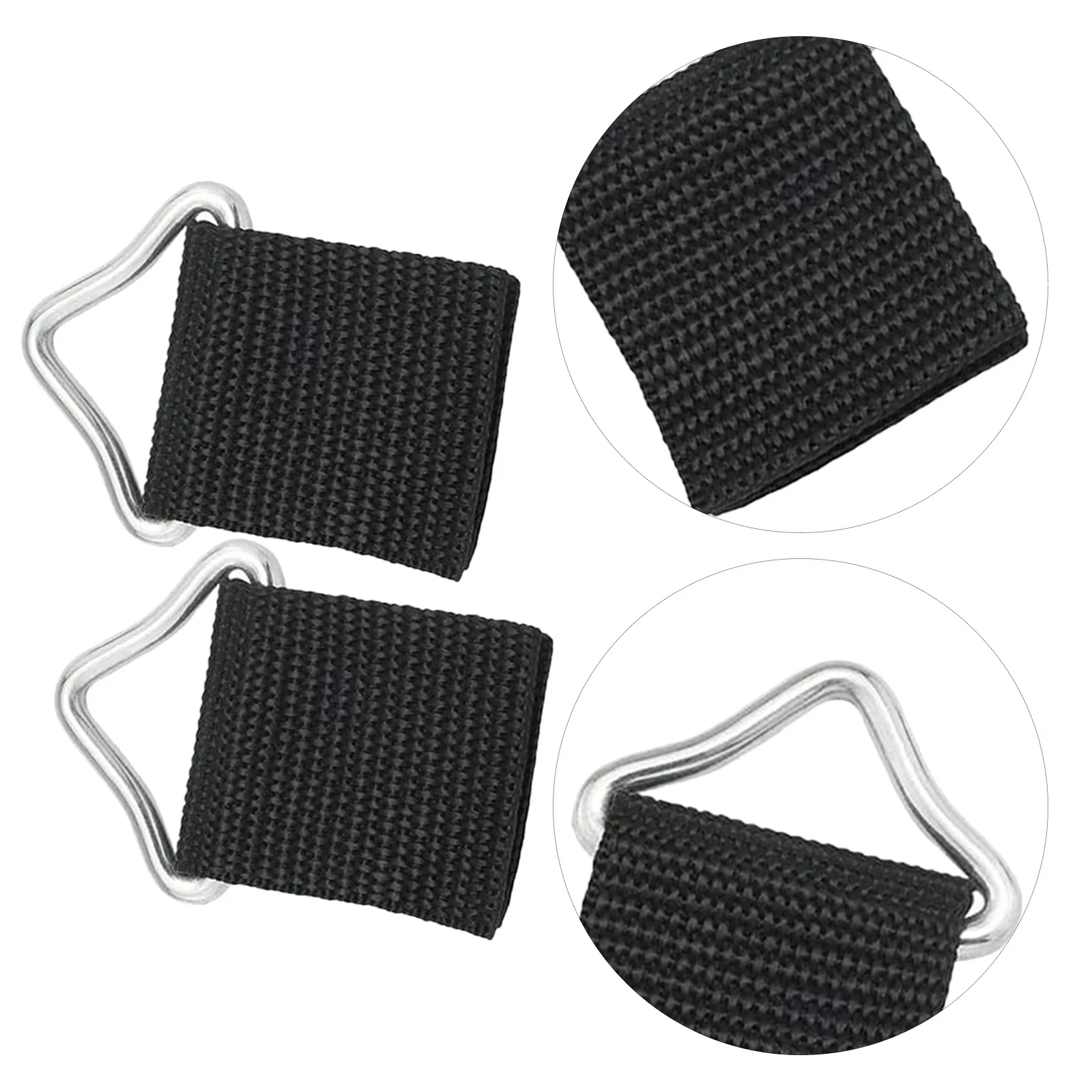 

10 set Triangle Ring Buckle Webbing Kit For Trampoline Mesh Replacement Metal Connectors Outdoor Kids Play Equipment Parts