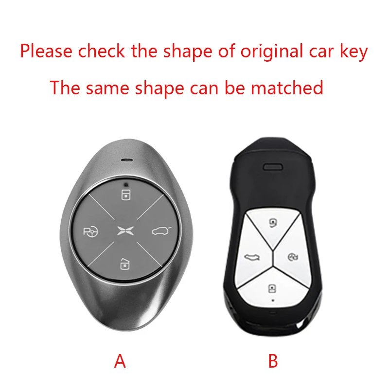 Funda para mando a distancia de coche, para Xpeng Xiaopeng p7 p7i p5 g3 g3i g9 g6 22-23, soporte de cuero de aleación de Zinc, accesorios para llavero Interior