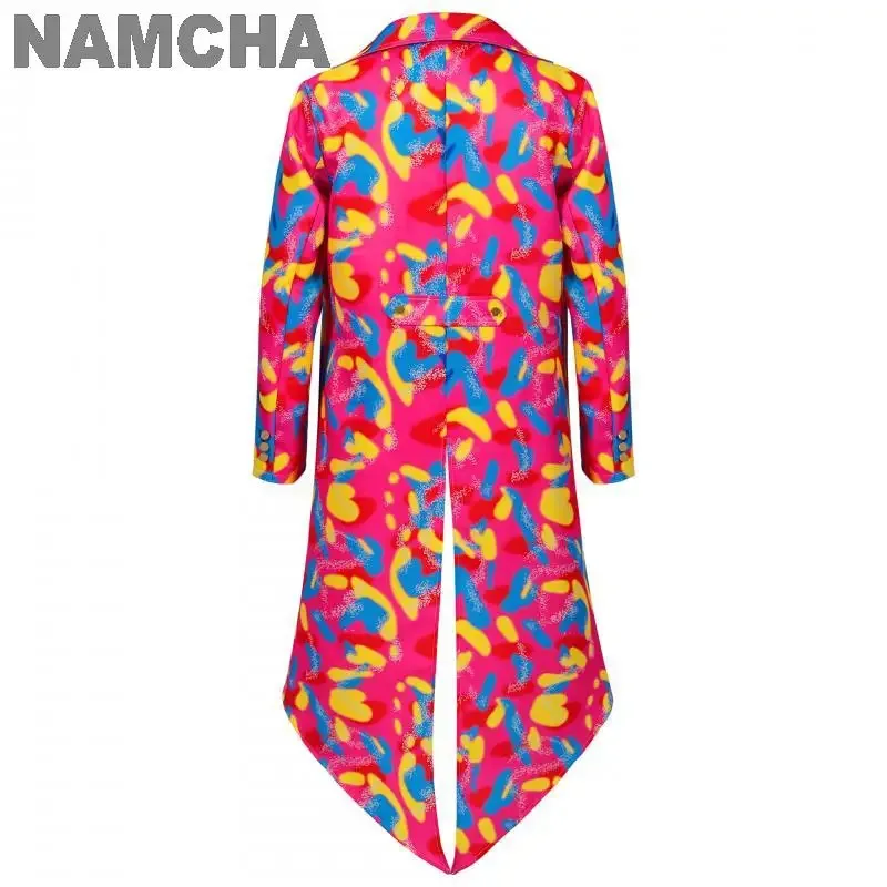 

qq023Мужской готический фрак Хэллоуин Винтаж Средневековый стимпанк хвост куртка 70-х годов диско панк элегантный джентльменский карнавальный костюм