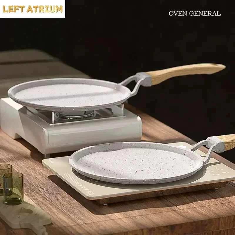 20/24/28cm Maifan Stone Frying Pan Non-stick Home Breakfast Pot Induction Cooker Gas Stove Fried Steak Pancake Kitchen Cooker view 5