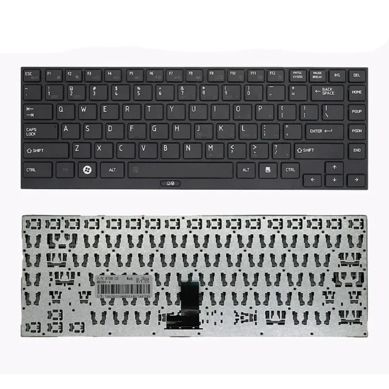 Clavier de remplacement pour ordinateur portable, compatible avec Toshiba Portege R700 R705 R730 R731 R630 R631 jas3mt s266e, nouveau