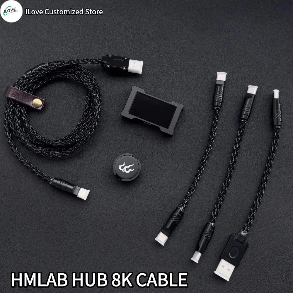 8k keyboard cable Single crystal copper Magnetic controllable lights for Esports hub/HMlab hub 15cm C-C/15cm/1.3m USB-C