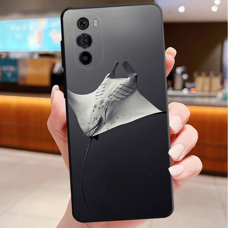 

Phone Case For Motorola Edge 50 40 Pro 60 50 40 30 Ultra Neo Fusion Moto G85 G72 G53 G54 G84 G13 G32 Ocean Animal Manta Rayjpg