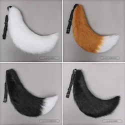 Anime COS Cat Fox Tails peluche costumi Cosplay grandi code cane coda pelosa gioco di ruolo Party Performance puntelli Fursuit coda per le donne