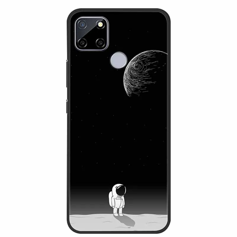 For Realme 7i RMX2193 Case Astronaut Soft Silicone Phone Back Cover for OPPO Realme7i 7 i Global Coque Realme 7i RMX2103 Funda