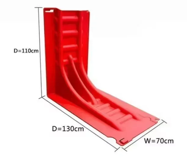 Flood Barrier Water Blocking Flood Control Baffle Waterproof Guardrail Flood Board L-Shaped Blade Prevention Supplies Panel