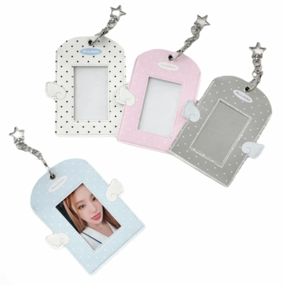 New 3-inch Photocard Holder Angel Wings Photo Storage Card Case Multifunctional Display Idol Photos Protective Cover
