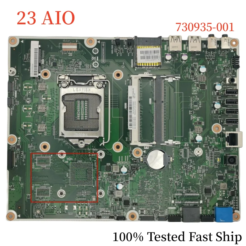 

730935-001 For HP Pavllion 23 AIO Motherboard 730935-501 730935-601 DDR3 Mainboard 100% Tested Fast Ship