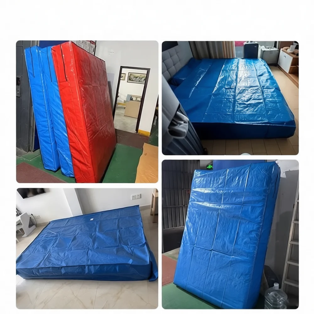 Thickened Mattress Protector Bag Heavy Duty Moving Storage Cover Waterproof Dustproof Carrying Handles For Bedroom Bedding