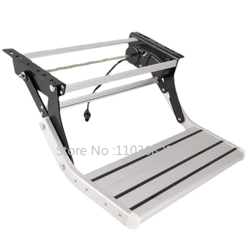 RV Magnetic Switch Single-layer Electric Step Ladder Automatic Telescopic Pedal Trailer Middle Door Step