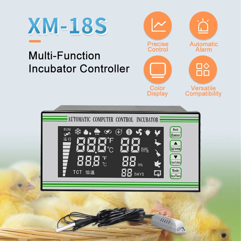 Automatic Incubator Controller Accessories Thermostat Humidity Accurate Control For Chicken Duck Goose Pigeon Multi Function