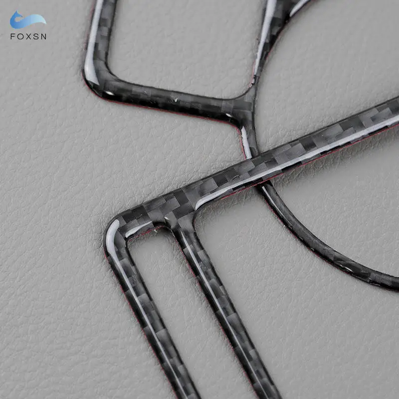 Car Carbon Fiber Accessories Dashboard Panel Air Conditioner Outlet Vent Trim For VW Golf 4 Jetta Bora MK4 R32 GTI 1999-2004