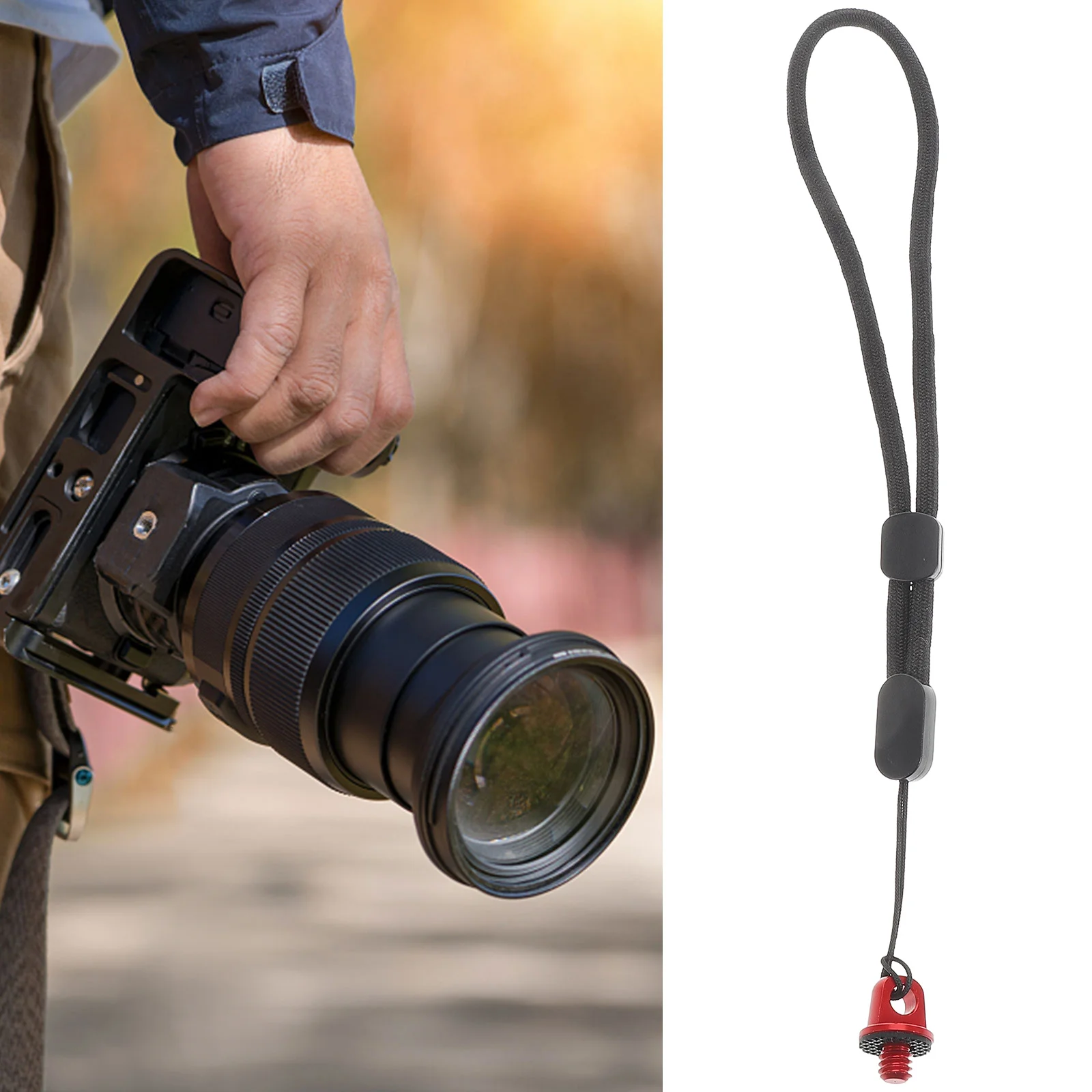 

1Set Universal Camera Strap Attachment Screw for Dslr Action Cam Gimbal Hand Grip Lightweight Portable Safety Lanyard for Travel