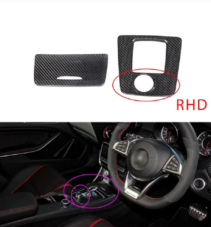 

Carbon Fiber Interior Gear Panel Trim Fit For Mercedes-Benz A45 CLA45 GLA45 AMG 2016-2018