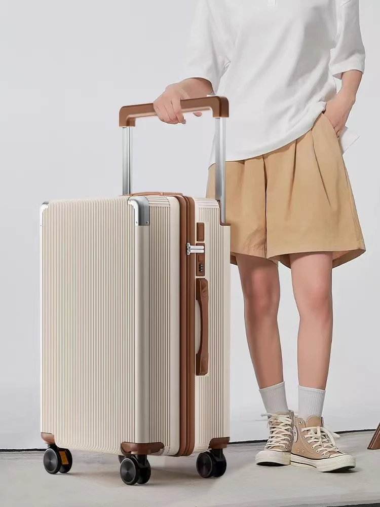 

Color Blo Travel Suitcase High Aesthetic Wide Pull Rod Women's 24 Inch Brake oproof Wheel Student Pull Password Box
