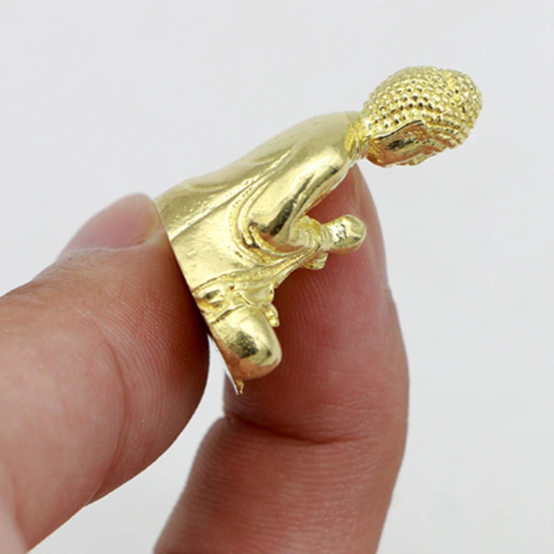 النحاس النقي مصغرة شاكياموني بوذا الديكور ديكور المنزل تمثال مصغر