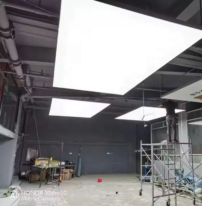 Factory Direct Sales Car Wash Detailing Ceiling Lamp Soft Film Light Box LED Work Light for Workshop Garage