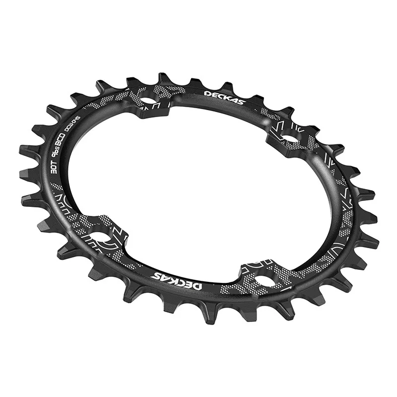 Deckas 96bcd Ведущая звезда для горного велосипеда 32/34/36/38T черная из алюминиевого сплава — фото товара